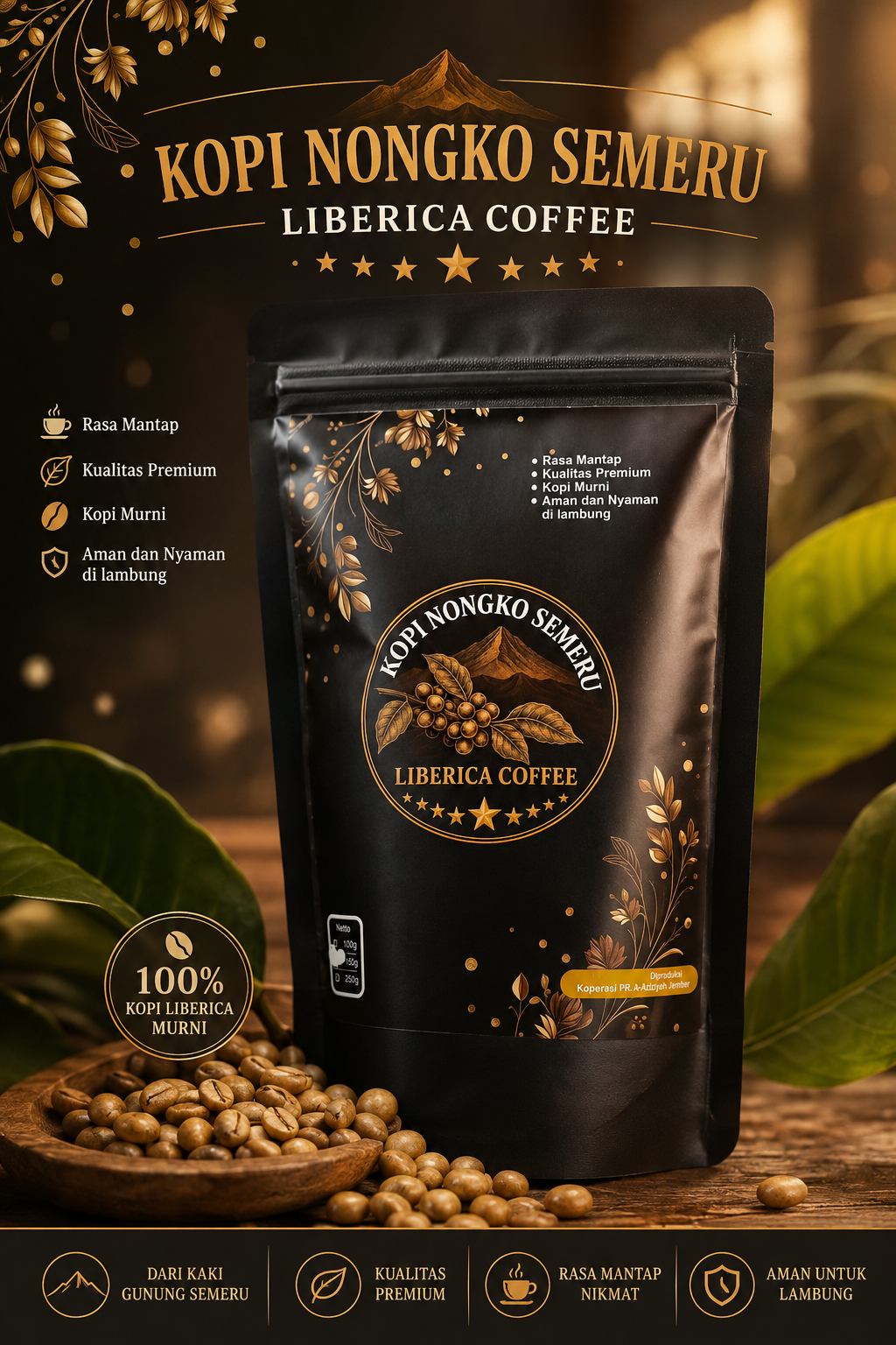 Kopi Liberica (Kopi Nongko) 100gr